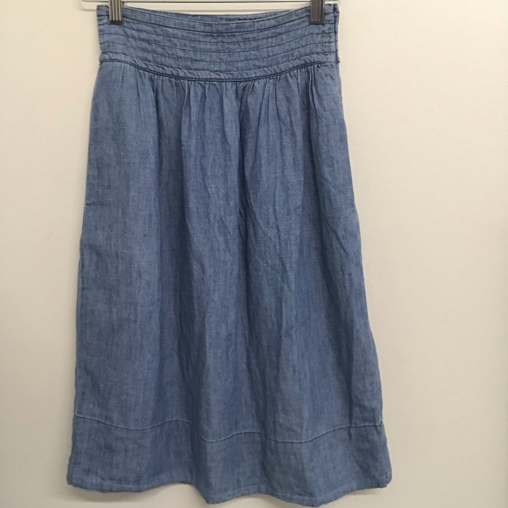 Denim Midi Skirt